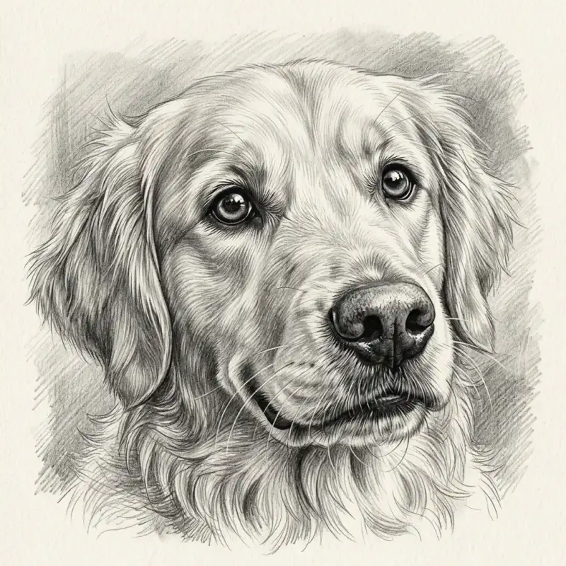 Pet Portrait - A4 Pencil Sketch