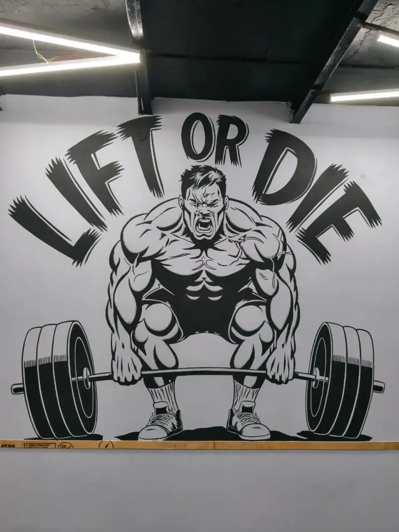 Gym Wall Painting Delhi