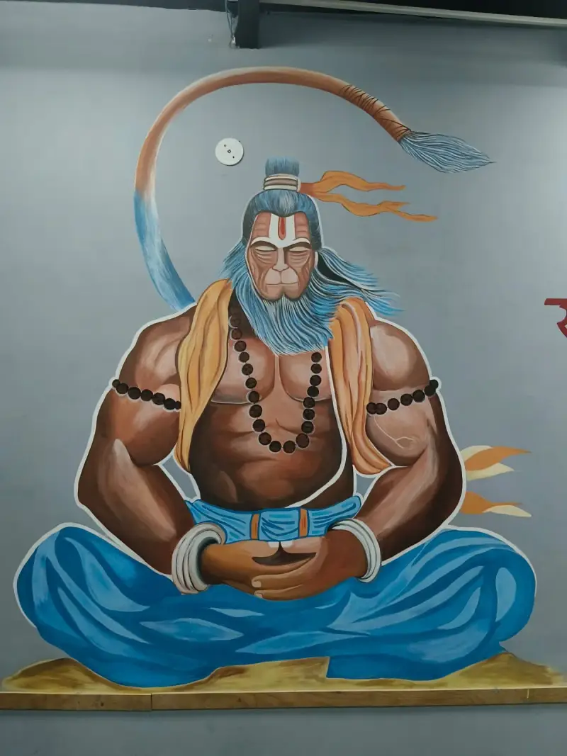 Gym Wall Painting by Deepak in Delhi - gym-wall-painting-delhi-2.webp