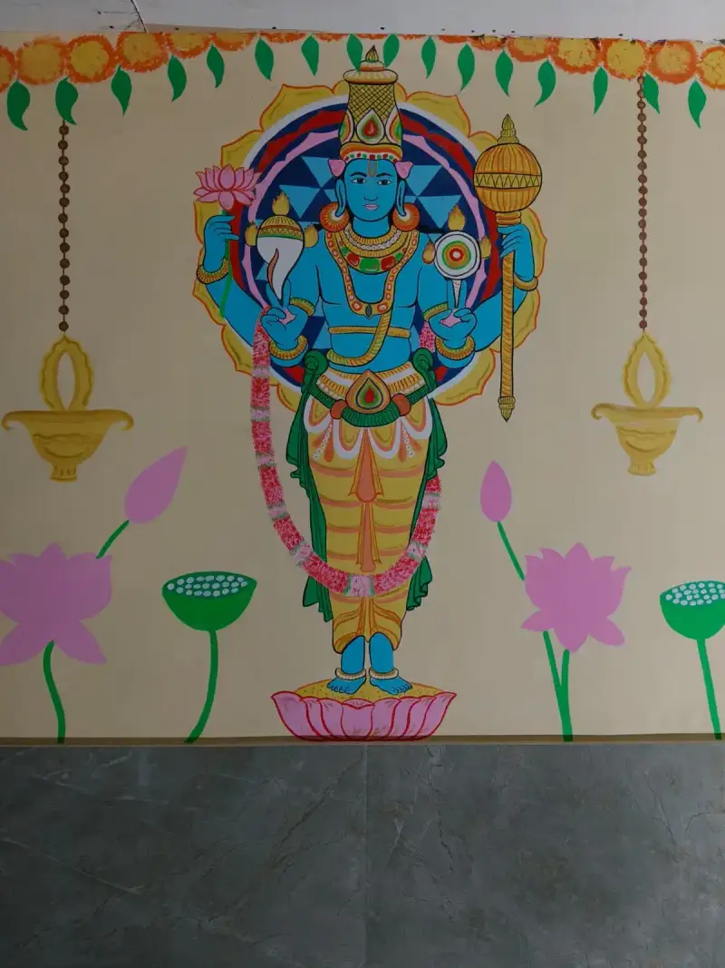 Hotel Indoor Wall Painting by Deepak in Delhi - hotel-indoor-wall-painting-delhi-14.webp