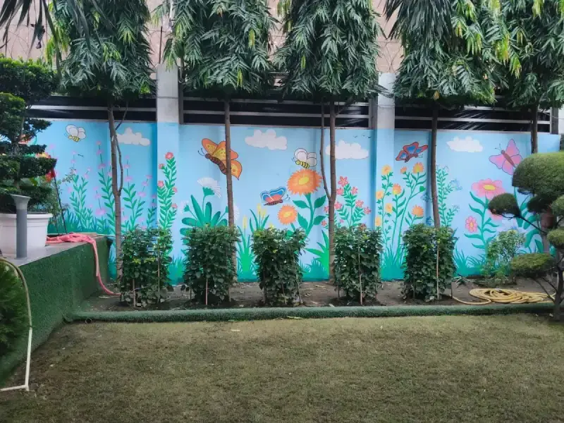 Park Wall Painting by Deepak in Delhi - park-outdoor-wall-painting-delhi-12.webp